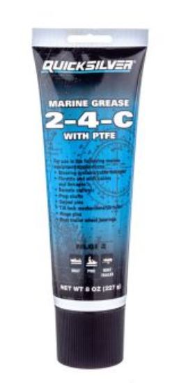 Graisse marine Quicksilver 2-4-C avec PTFE 8 oz – Lubrifiant haute performance Mercury 802859Q1