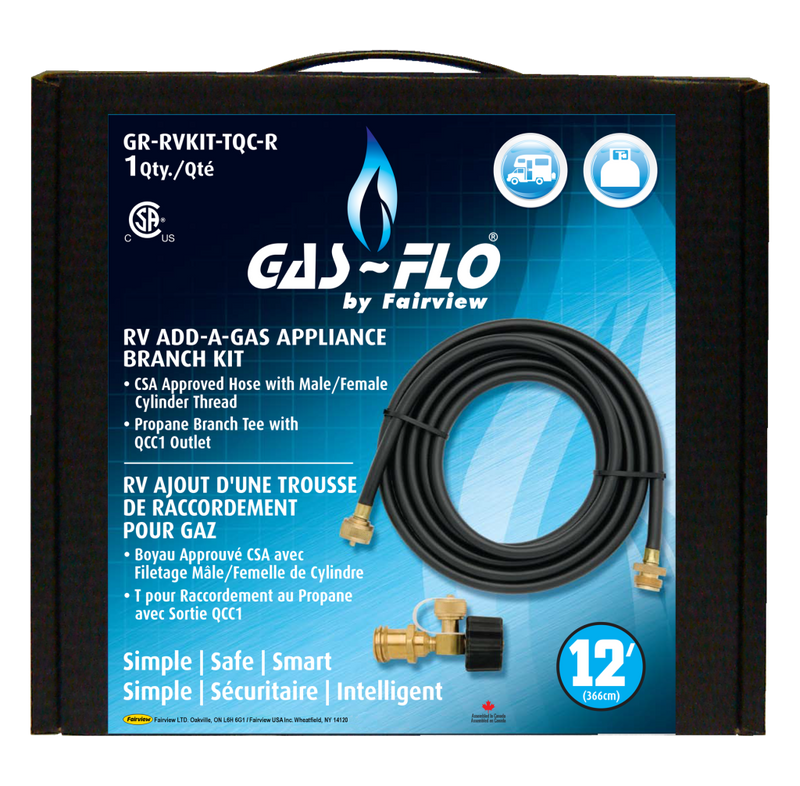 Propane Connection Kit for RV - CSA Approved Hose Tee