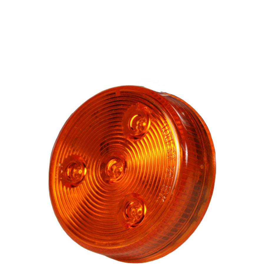 Lumière LED ronde jaune scellée 2 1/2" pour remorque