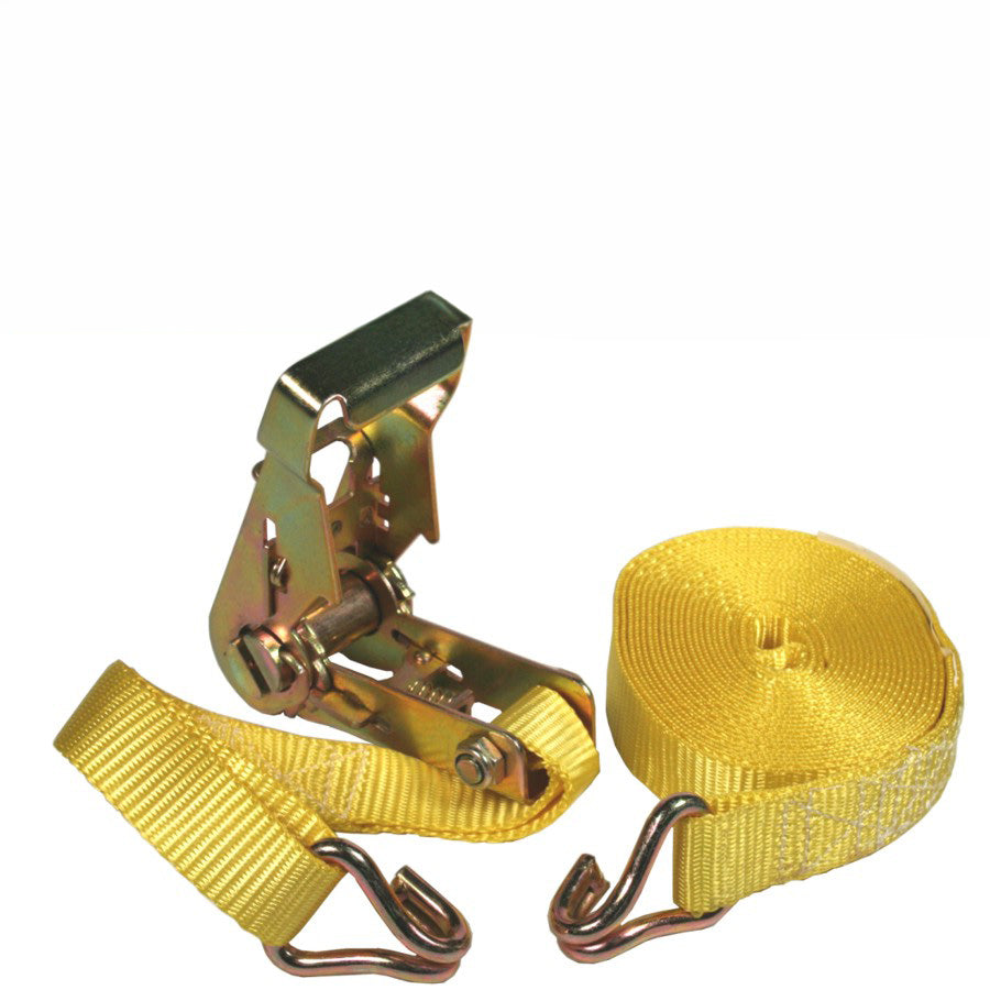 Courroie à cliquet 2" x 15' – capacité 5000 lb pour arrimage de remorque