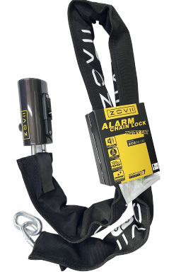 Chaîne antivol avec alarme 120 dB en acier au manganèse - 1200 mm