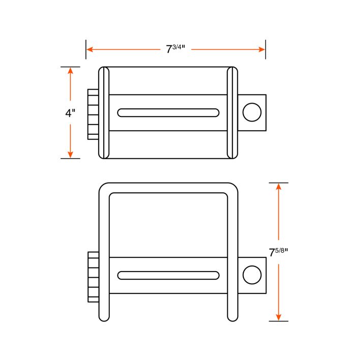 Treuil coulissant sur rail C-Track 5000 lb pour sangle – Code FRM71