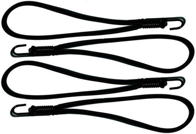 BannaBungee EasyKlip 49061SS 6 po – Paquet de 4 cordons élastiques avec crochets inox