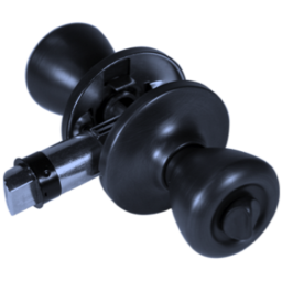 Lockable Interior Door Handle for RV – Matte Black | Security & Privacy