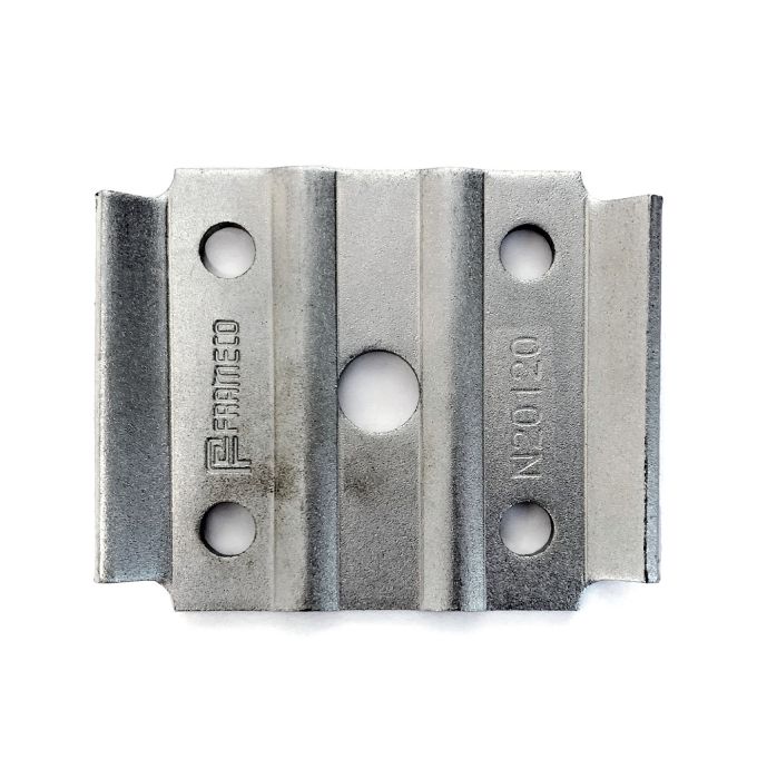 Plaque de fixation zinc 2" pour U-bolt 3/8" – Tie Plate robuste 2000 lb
