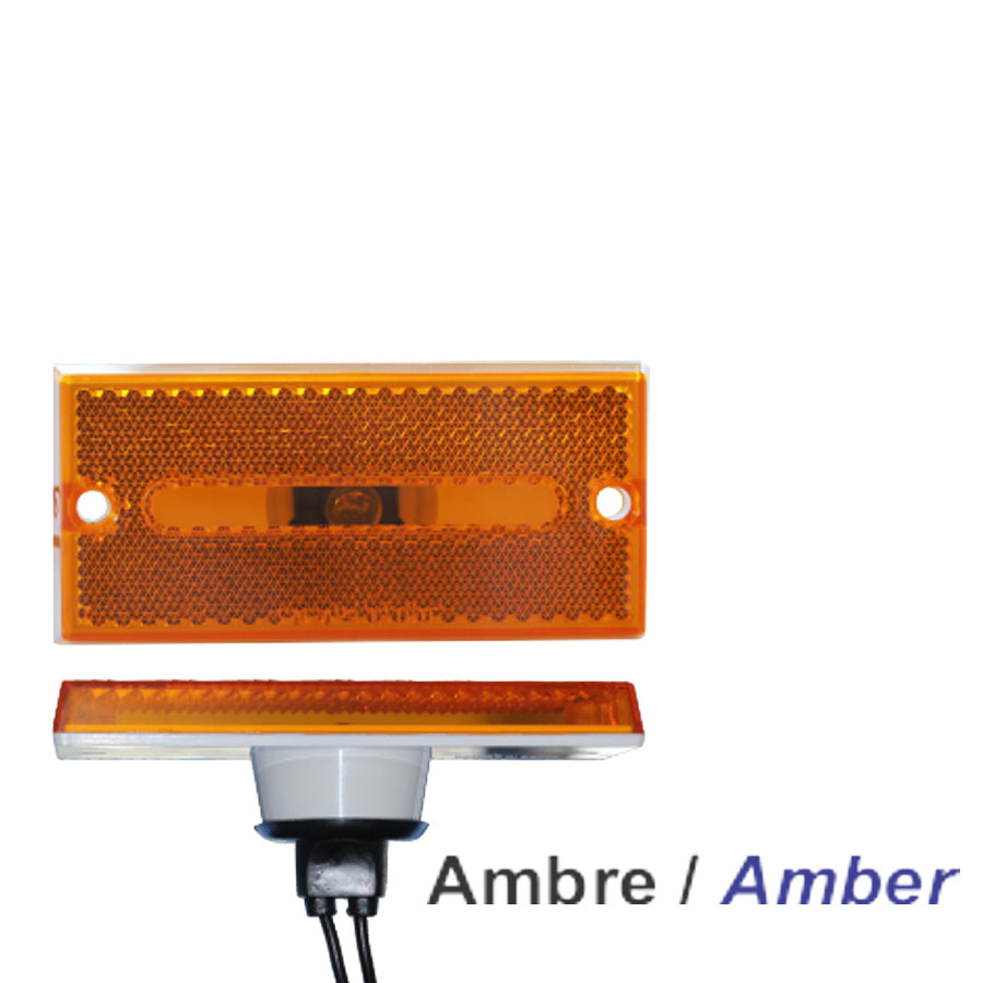 Lumière de position ambre 2" x 4" pour remorque