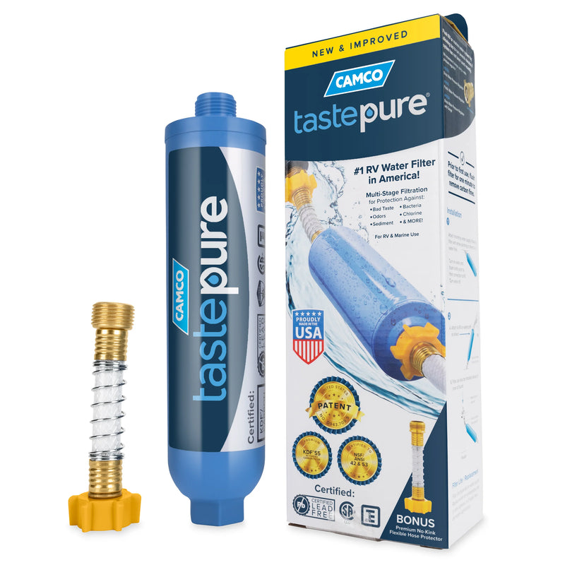 TastePURE Water Filter (KDF) avec protecteur de tuyau flexible