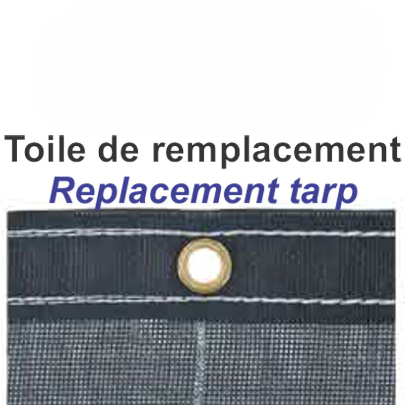 Toile de remplacement 6' x 14' – Bâche robuste pour remorque
