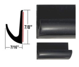 Moulure Gouttière Noire 7/8" x 50' avec Adhésif 3M – TRIMCO pour VR, Bateaux et Véhicules