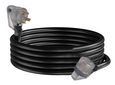 30-AMP 50' Extension Cord - Weather Resistant with LED Indicator