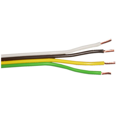 14 GA 4-Wire Flat Trailer Wiring Cable – 500 Feet