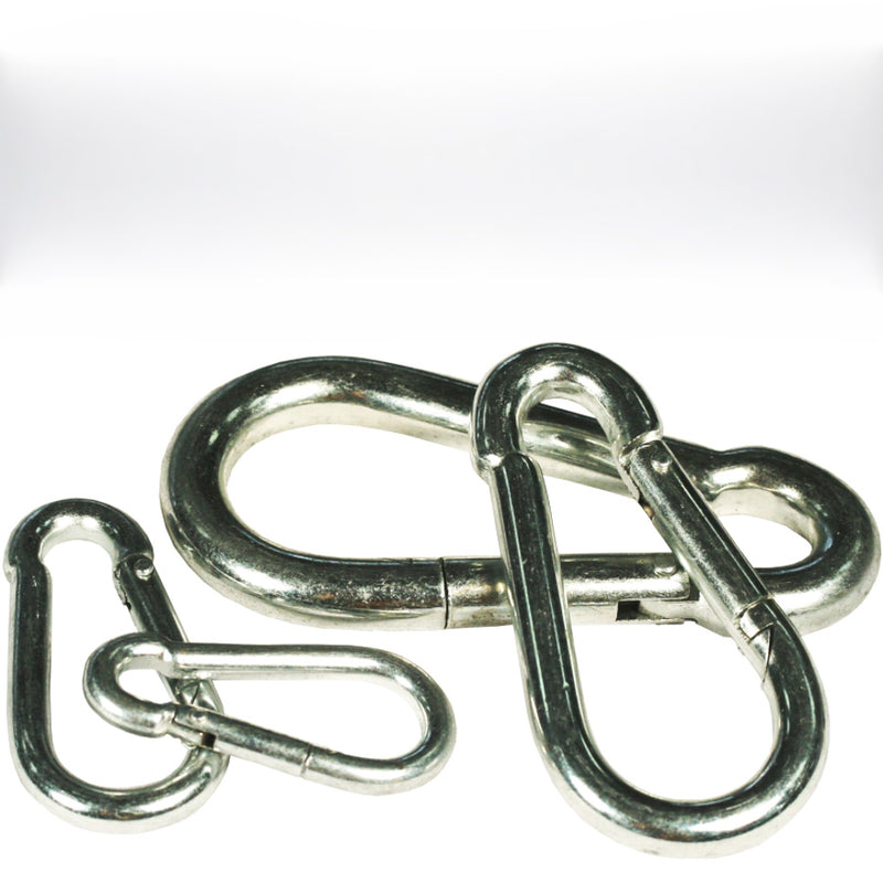 3/8" x 3 7/8" Carabiner - Heavy-Duty Hook for Securing Loads