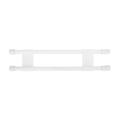 Barre Double de Réfrigérateur Camco RV Blanche – Maintien des Articles en Place de 16" à 28" pour Réfrigérateur et Armoires