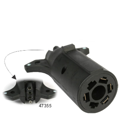 7-Pin to 4-Pin Flat Trailer Adapter