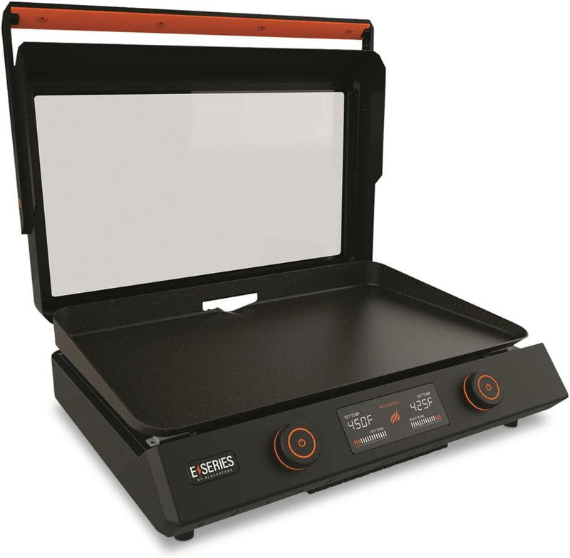 Grille Électrique Blackstone 8001 E-Series 22'' - Griddle avec Couvercle et Revêtement Antiadhésif