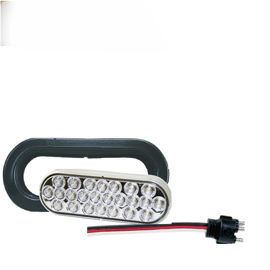 Lumière de recul ovale 6" 24 LED – Éclairage puissant pour remorque