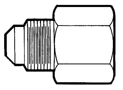 Connecteur Mâle Flare x FPT 1/4" x 1/4" – Raccord Laiton 741-116
