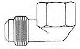 Adaptateur en laiton – Coude 90° 3/8” flare x 1/2” NPT femelle