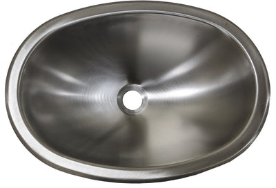 Lavabo Ovale 12” x 17” x 7” en Acier Inoxydable pour RV et Bateaux
