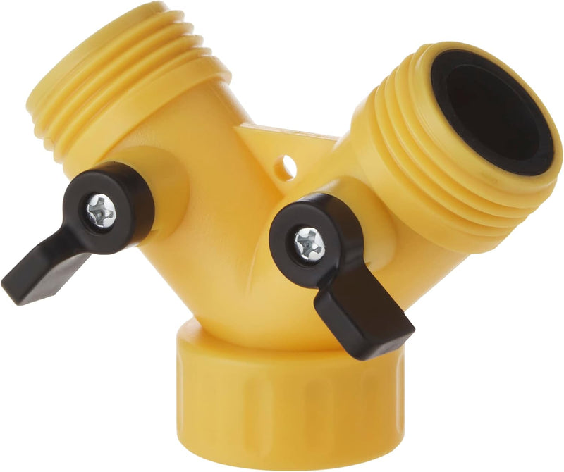 Vanne Y en Métal Camco pour Tuyau d'Eau Potable – Divise 1 Tuyau en 2, Ajustement Facile du Débit et de la Pression, Certifiée Faible Teneur en Plomb