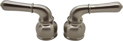Dura Faucet Classic Metal Replacement Handles for RV - Brushed Nickel