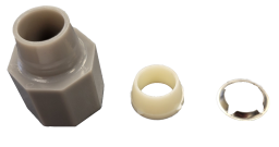 3/8 Inch Nut, Ring, and Cone - LaSalle Bristol Plumbing Fitting