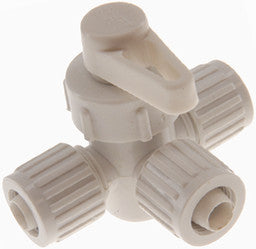 Vanne 3 voies 1/2" x 1/2" x 1/2" ESCO – Dérivation pour chauffe-eau RV