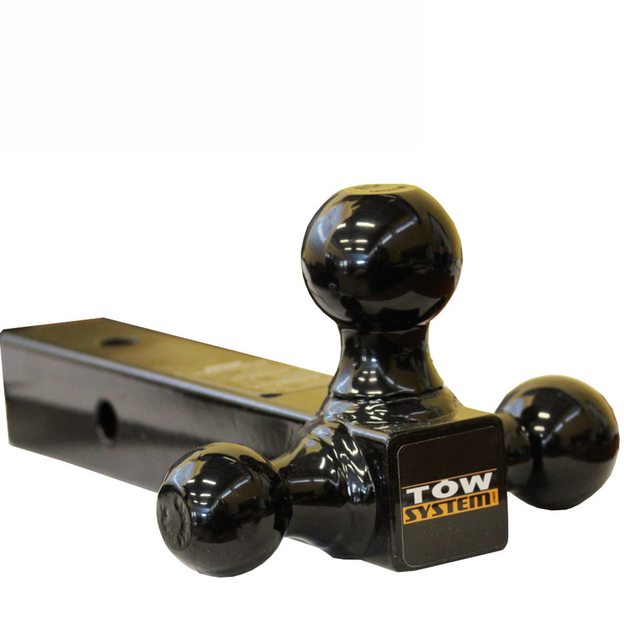 Barre d’attelage à trois boules – Support de remorquage polyvalent 1-7/8″, 2″, 2-5/16″