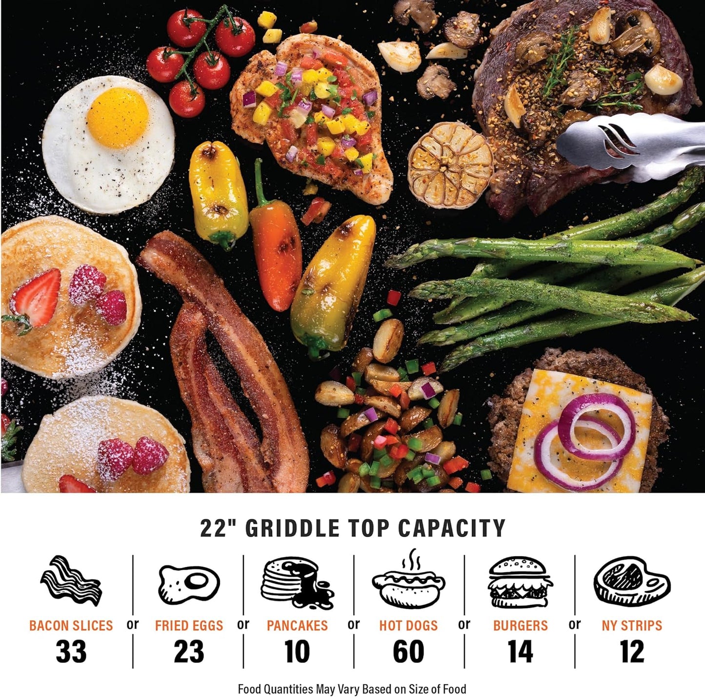 Gril extérieur Blackstone 22 pouces – Portable, compact et idéal pour le camping et la cuisine en plein air