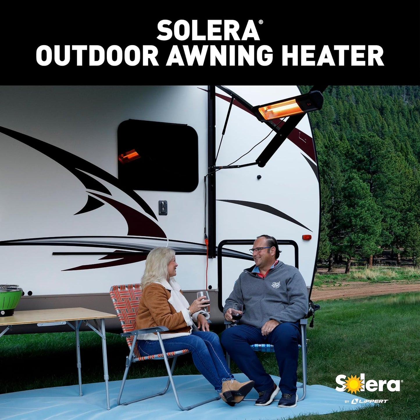 Chauffage d’Auvent Solera pour VR – Chaleur Extérieure Réglable et Facile à Installer