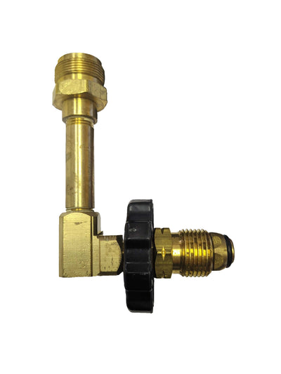 90° POL x BOM Brass Elbow - Propane Fitting