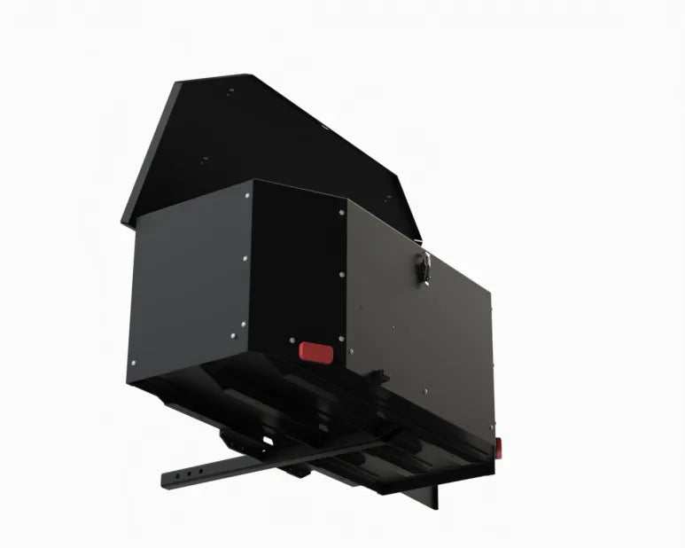 Coffre de Rangement ATLAS GoBOX-400 avec Support à Vélo - Durable, Spacieux, Approuvé pour Vélos Électriques