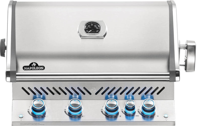 Barbecue Encastrable Napoleon Prestige PRO™ 500 - Gaz Propane avec Brûleur Infrarouge et Rôtissoire
