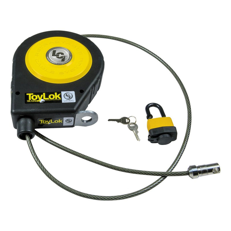 Cable Lock; ToyLok(R); 15 Foot Length Retractable