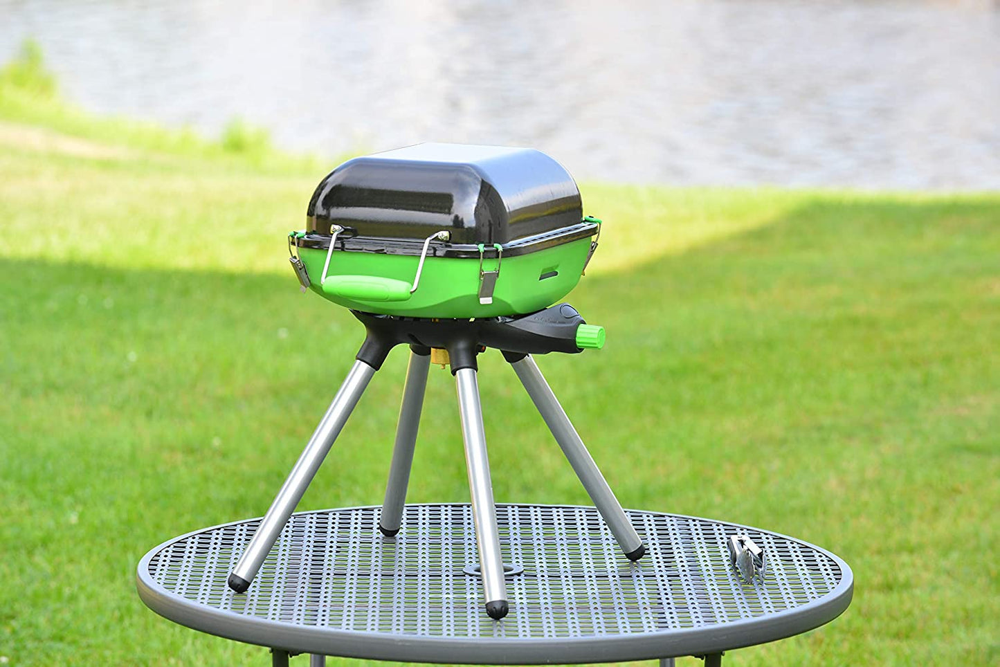 Barbecue portable multi-fonctions Flame King YSNVT-301CGA - Gril au propane 8 000 BTU avec allumage automatique