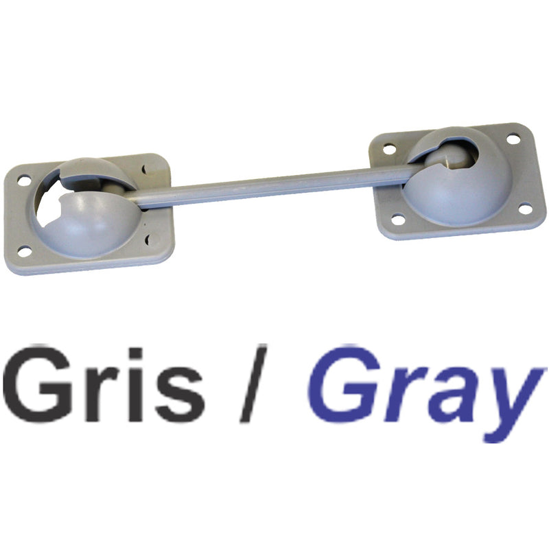Support de porte plastique gris 6" – Support de montage pour remorque