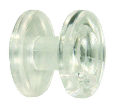 Retenue de Corde pour Stores de Fenêtre (Rond, Transparent) - Lot de 2 avec Vis de Montage