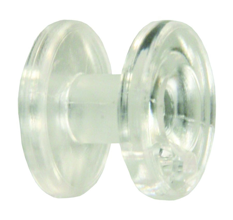Retenue de Corde pour Stores de Fenêtre (Rond, Transparent) - Lot de 2 avec Vis de Montage