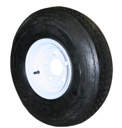 Roue et pneu 530x12 6 plis – Assemblage 4 trous pour remorque