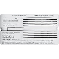 Détecteur de Monoxyde de Carbone Safe-T-Alert 12V pour VR – Montage en Surface, Sans Écran, Blanc