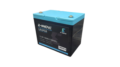E-NNOVE 12.8V 100Ah LiFePO4 Lithium Battery – Reliable Power for RVs and Solar