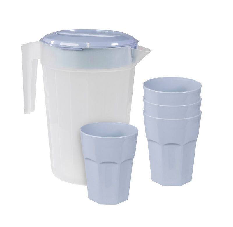 PITCHER & TIMBLER SET-BLUE