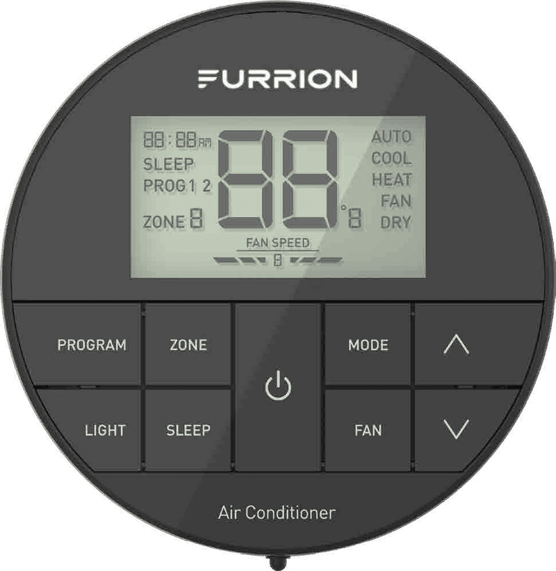 Thermostat mural Furrion FACW12ESZA-BL – Contrôle numérique haute efficacité 12V
