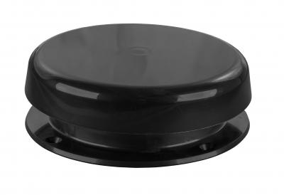 JR Products Screw-On Vent Cap, Black, 5-3/4" - Durable Plastic