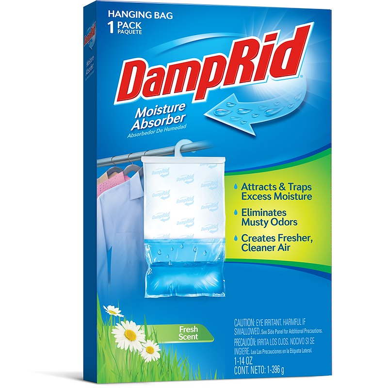 Déshumidificateur DampRid® - Granules dans Sac Suspendu - Parfum Frais - 14 Onces