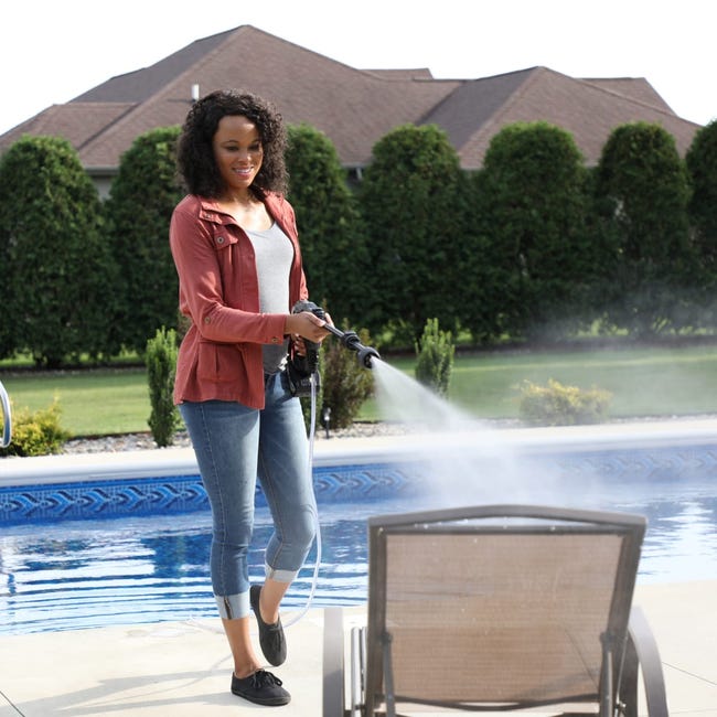 Nettoyeur Haute Pression Flow Max™ 40 Volt Portable - 6-en-1, Batterie Lithium-Ion, Buse Longue, Buse Rotative