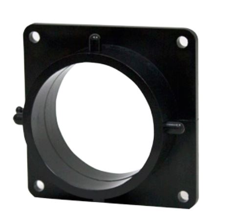 Vanne de Déchets Sanitaires avec Bride - Raccord Spigot 1-1/2 Pouce en Plastique Noir