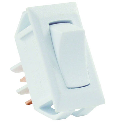 Commutateur à bascule blanc 13 Amp 125V AC/10 Amp 250V AC/5 Amp 14V DC pour VR - Interrupteur momentané à un pôle, non éclairé, avec borne à lame