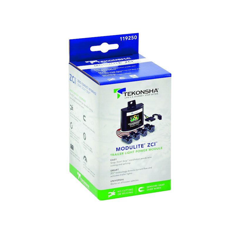 Convertisseur de Feu Arrière ZCI™ pour Remorque - Adapte Véhicules à Feux Séparés (Installation Sans Coupure) - Protection de Circuit et Compatibilité LED