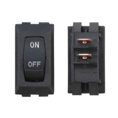 Interrupteur de lumière intérieure Diamond Group 16A 125V SPST Non éclairé Noir